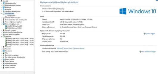 Acer Aspire E5-575G İKİNCİ EL i5 7200U 8GB 240GB SSD 940MX W10 15.6 - Görsel 10