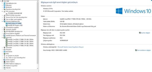 Dell Inspiron 5567 G50W81C İKİNCİ EL i7 7500U 8GB 1TB 120GB SSD R7 M445 15.6" - Görsel 11
