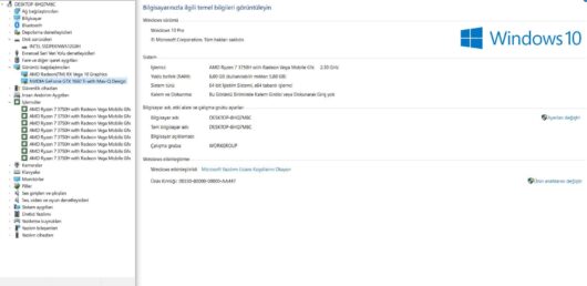 HP Pavilion 15-EC0003NT 7WG37EA İKİNCİ EL AMD Ryzen 7 3750H 8GB 512GB SSD GTX1660Ti Freedos 15.6" FHD - Image 9