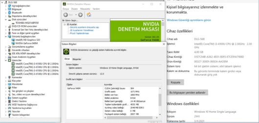 Casper C500 İkinci El İntel Core i3 6100U 4GB 500GB GT940 2GB 15.6” - Görsel 10