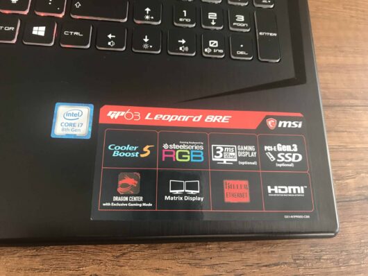 MSI Leopard MSI GP63 İkinci El - i7-8750H 16GB 1 TB 128GB GTX1060 15.6"FHD - Görsel 3