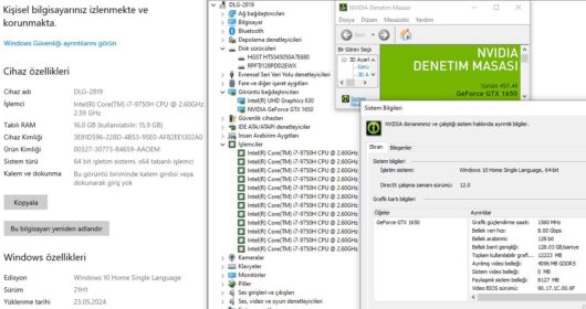 Lenovo Ideapad L340-17IRH Intel Core i7 9750H 16GB 128GB+500GB GTX1650 17.3" FHD W10 81LL000VTX (İKİNCİ EL) - Görsel 10