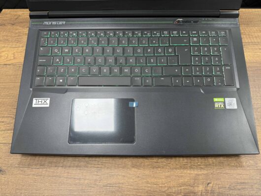 Monster Tulpar T7 V20.3 Intel Core i7 10750H 16GB 512GB SSD RTX3060 17.3" FHD 144Hz (İKİNCİ EL) - Görsel 3