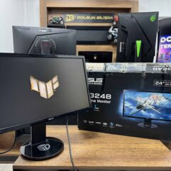 Asus VG248QE 24" 144Hz 1ms Full HD Pivot HDMI+DP Oyuncu Monitörü (İKİNCİ EL)