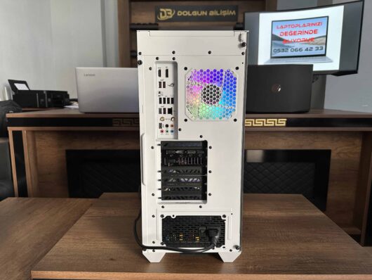 AMD Ryzen 7 7700X ROG B650-A 16GB 1TB RTX3070Ti 8GB Cooler Master Sıvı Soğutma 850W HAF500 ARGB Beyaz Kasa (İKİNCİ EL) - Görsel 3
