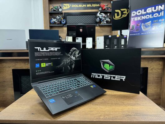 Monster Tulpar T7 V20.7.2 Intel Core i7 12650H 32GB RAM 1TB SSD RTX4060 8GB 17.3" FHD 144Hz (İKİNCİ EL)