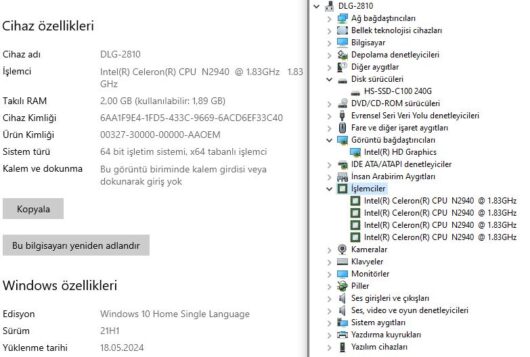 Asus X553MA Intel Celeron N2940 2GB 240GB SSD 15.6" HD (İKİNCİ EL) - Görsel 10
