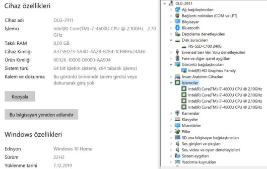 Dell Latitude E7440 Intel Core i7 4600U 8GB 240GB SSD 14" FHD (İKİNCİ EL) - Görsel 5