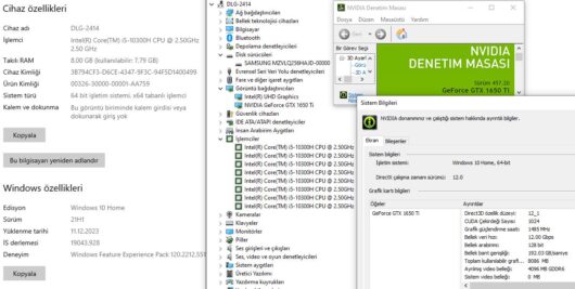 Monster Abra A7 V12.2 Intel Core i5 10300H 16GB 256GB SSD GTX1650Ti 17.3" FHD 120Hz (İKİNCİ EL) - Görsel 5