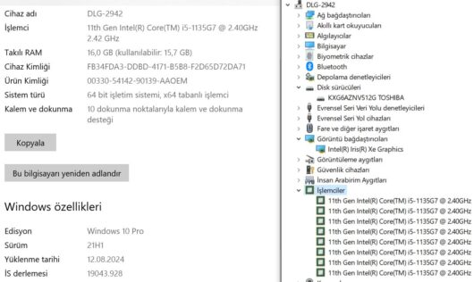 Lenovo ThinkPad X13 Yoga Gen 2 Intel Core i5 1135G7 16GB 512GB SSD Iris Xe 13.3" W10 Pro WUXGA 20W80014GE DOKUNMATİK (İKİNCİ EL) - Görsel 5