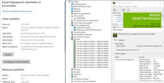 Casper Excalibur G770.1160-BVJ0A-B Intel Core i7 11600H 16GB 500GB SSD RTX3050 W11 15.6" FHD 144Hz (İKİNCİ EL) - Görsel 5