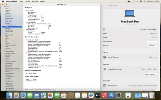 Apple MacBook Pro M2 8GB 256GB SSD macOS 13.3" QHD Gümüş MNEP3TU/A (İKİNCİ EL) - Görsel 5