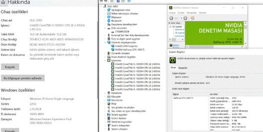 Monster Abra A5 V16.6 Intel Core i5 10200H 16GB 500GB SSD GTX1650Ti 15.6" FHD (İKİNCİ EL) - Görsel 5