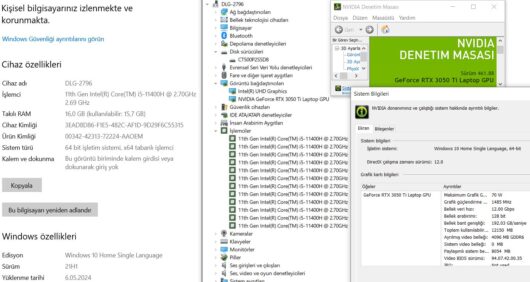 Casper Excalibur G770.1140-BVL0P-B i5 11400H RTX3050Ti 144Hz - Görsel 10