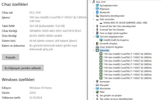 HP 250 G8 Intel Core i7 1165G7 16GB 256GB SSD Iris Xe 15.6" FHD 34N99ES - Image 5