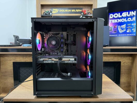 AMD Ryzen 5 5600 16GB 512GB SSD RTX4060 8GB A520M 550W Toplama Kasa (İKİNCİ EL)