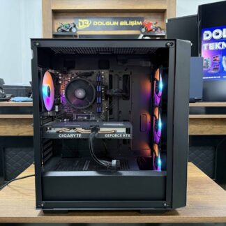 AMD Ryzen 5 5600 16GB 512GB SSD RTX4060 8GB A520M 550W Toplama Kasa (İKİNCİ EL)