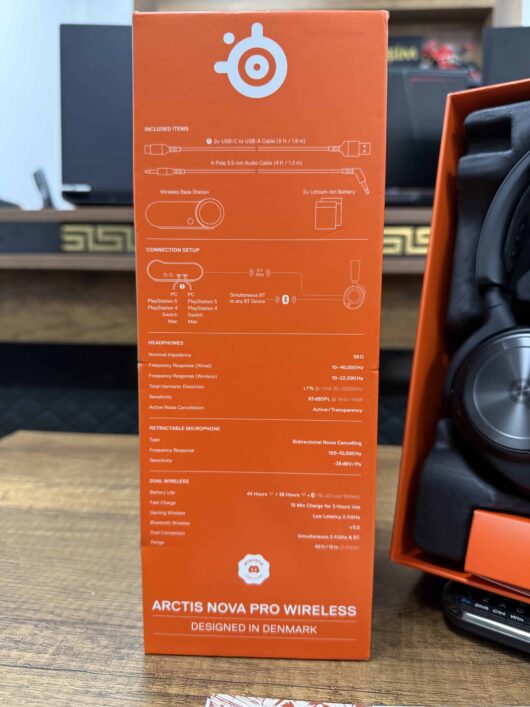 SteelSeries Arctis Nova Pro Wireless Kablosuz Kulaklık + Pil (İKİNCİ EL) - Görsel 4