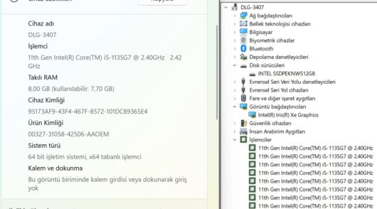 Asus ZenBook 13 OLED UX325E Intel Core i5 1135G7 8GB 512GB SSD W11 13.3" FHD (İKİNCİ EL) - Görsel 5