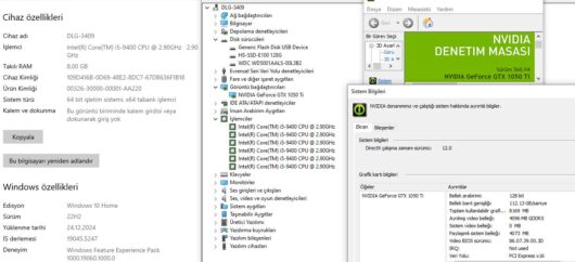 KASA Intel Core i5 9400 8GB 500GB+128GB SSD GTX1050Ti (İKİNCİ EL) - Görsel 3