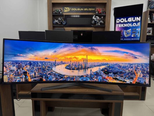 Samsung CRG9 49" Dual QHD Curved 120Hz 4ms Oyuncu Monitörü LC49RG90SSRXUF (İKİNCİ EL) - Görsel 2