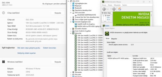 Monster Abra A7 V14.5.4 Intel Core i5 13500H 16GB RAM 1TB SSD RTX4050 17.3" FHD 144Hz (İKİNCİ EL) - Görsel 5