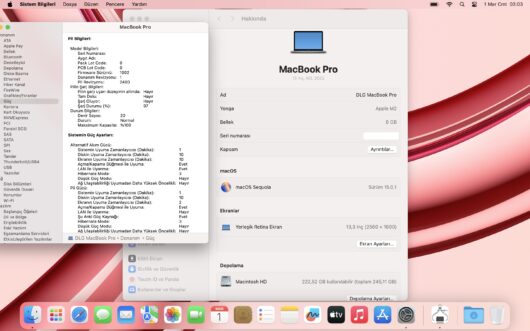 Apple MacBook Pro M2 8GB 256GB SSD macOS 13.3" QHD+ MNEH3TU/A (İKİNCİ EL) - Görsel 5