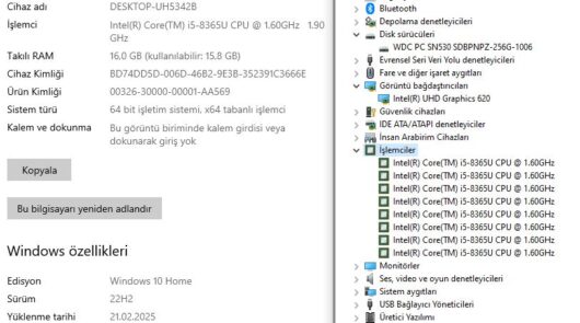 Intel NUC8V5PNK Intel Core i5 8365U 16GB RAM 256GB SSD Mini PC (İKİNCİ EL) - Görsel 2