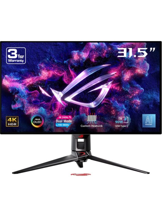 Asus ROG Swift PG32UCDP 31.5" OLED 4K 240Hz-FHD 480Hz 3840X2160 0.03ms Pivot Gaming Monitör