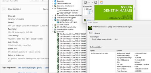 Dell Alienware Aurora R15 Intel Core i9 13900KF 32GB RAM 1TB SSD RTX4090 (İKİNCİ EL) - Görsel 5