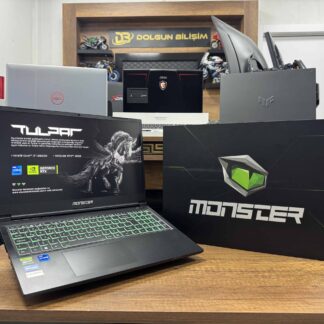 Monster Tulpar T5 V23.4.2 Intel Core i7 12700H  32GB RAM 1TB SSD W11 RTX4060 15.6” FHD 144 Hz 8Gb95W (İKİNCİ EL)