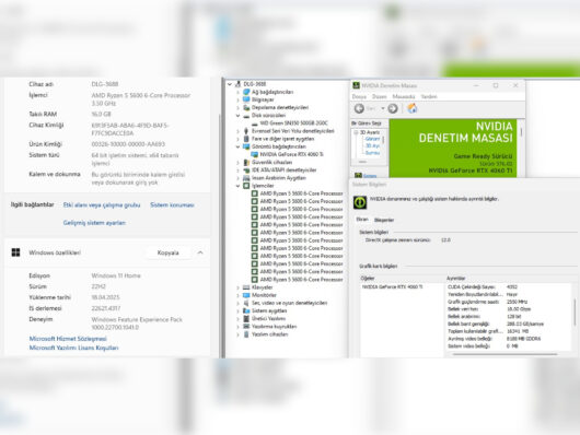 GameBooster KASA AMD Ryzen 5 5600 16GB RAM 500GB SSD RTX4060Ti (İKİNCİ EL) - Görsel 5