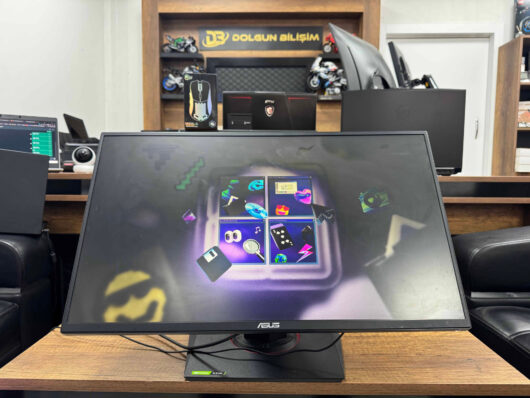 Asus VG258QR 24.5” Full HD 165Hz 0.5ms Pivot Oyuncu Monitörü (İKİNCİ EL) - Görsel 2