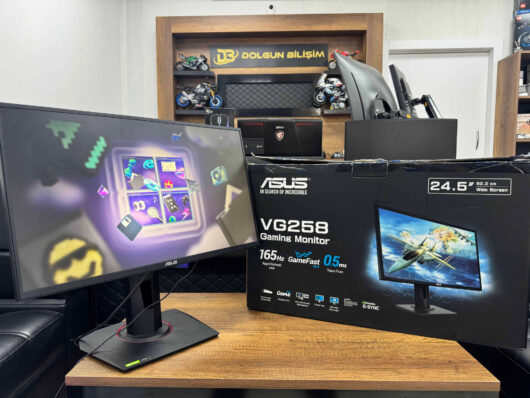 Asus VG258QR 24.5” Full HD 165Hz 0.5ms Pivot Oyuncu Monitörü (İKİNCİ EL)