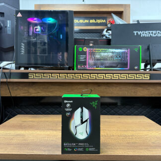Razer Basilisk V3 Pro RZ01-04620200-R3G1 Beyaz RGB Optik Kablolu/Kablosuz Oyuncu Mouse (İKİNCİ EL)