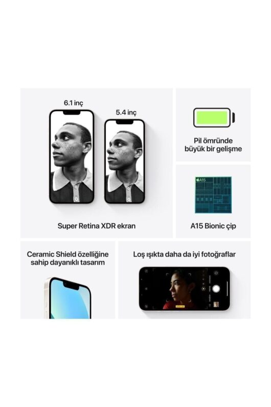 iPhone 13 128 GB Yıldız Işığı Cep Telefonu (Apple Türkiye Garantili) - Görsel 6