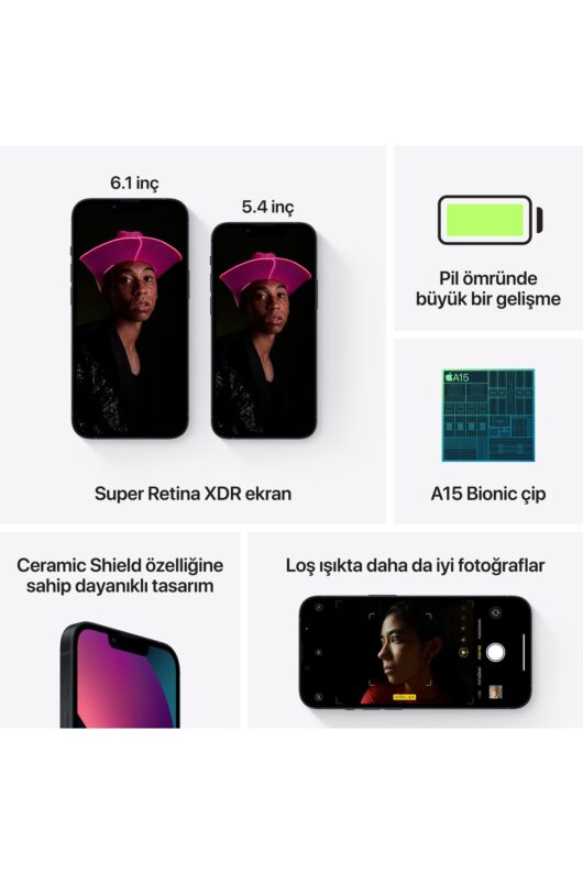iPhone 13 128 GB Siyah Cep Telefonu (Apple Türkiye Garantili) - Görsel 8