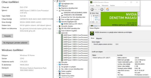 KASA AMD Ryzen 5 3600 16GB RAM 256GB SSD GTX1050Ti (İKİNCİ EL) - Görsel 6