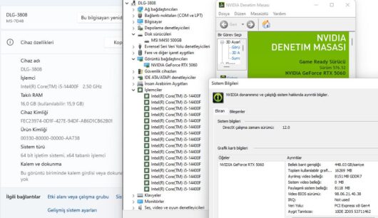 James Donkey Stark S700 Intel Core i5 14400F 16GB RAM 500GB SSD RTX5060 W11 Gaming PC (İKİNCİ EL) - Görsel 5