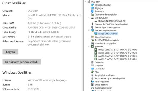 Asus X515FA-EJ116W Intel Core i3 10110U 4GB RAM 256GB SSD W10 15.6” FHD (İKİNCİ EL) - Görsel 5