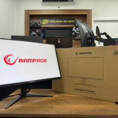 Rampage Cyclops CY25R240 25” 240Hz 1ms BOE VA Full HD HDR Freesync RGB Logo Yansıtma Gaming Monitör (İKİNCİ EL)