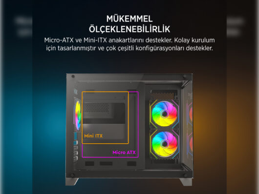 James Donkey Stark S700 Intel Core i5 14400F 16GB RAM 500GB SSD RTX5060 W11 Gaming PC - Görsel 3