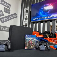 PlayStation 4 Slim 500GB Çift Kol + Far Cry 4 Oyun CD’si (İKİNCİ EL)