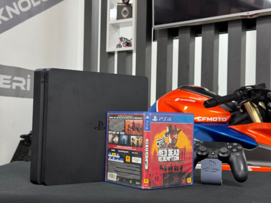 PlayStation 4 Slim 1 TB Tek Kol + Red Dead Redemption 2 (RDR 2) Oyun CD’si (İKİNCİ EL) - Görsel 4