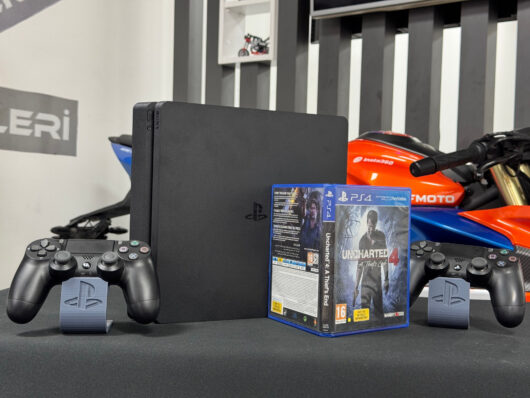 PlayStation 4 Slim 500GB Çift Kol + Uncharted 4 Oyun CD’si (İKİNCİ EL) - Görsel 4