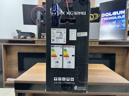 Asus ROG Strix XG32AQ 32" 175Hz 1ms Fast IPS 2K WQHD Gaming Monitör (KUTUSU AÇILMIŞ SIFIR) - Görsel 3