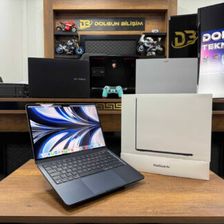 Apple MacBook Air M2 8GB RAM 256GB SSD macOS 13.6” Gece Yarısı MLY33TU/A (İKİNCİ EL)
