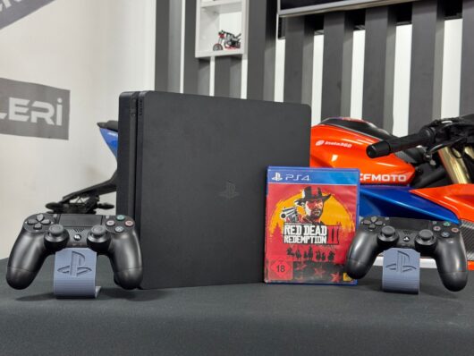 PlayStation 4 Slim 1TB Çift Kol + Mortal Kombat XL Oyun CD’si (İKİNCİ EL) - Görsel 2
