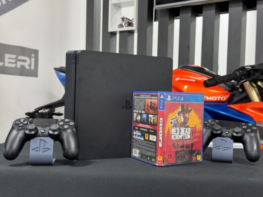 PlayStation 4 Slim 1TB Çift Kol + Mortal Kombat XL Oyun CD’si (İKİNCİ EL) - Görsel 4