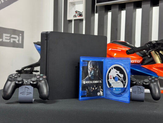 PlayStation 4 Slim 500GB Çift Kol + Mortal Kombat XL Oyun CD’si (İKİNCİ EL) - Görsel 3